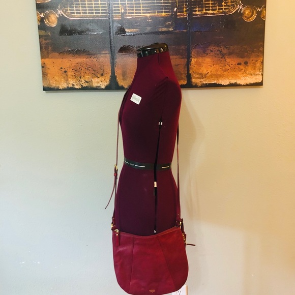 FOSSIL EUC Maroon Expandable Purse & Wallet - Picture 3 of 8